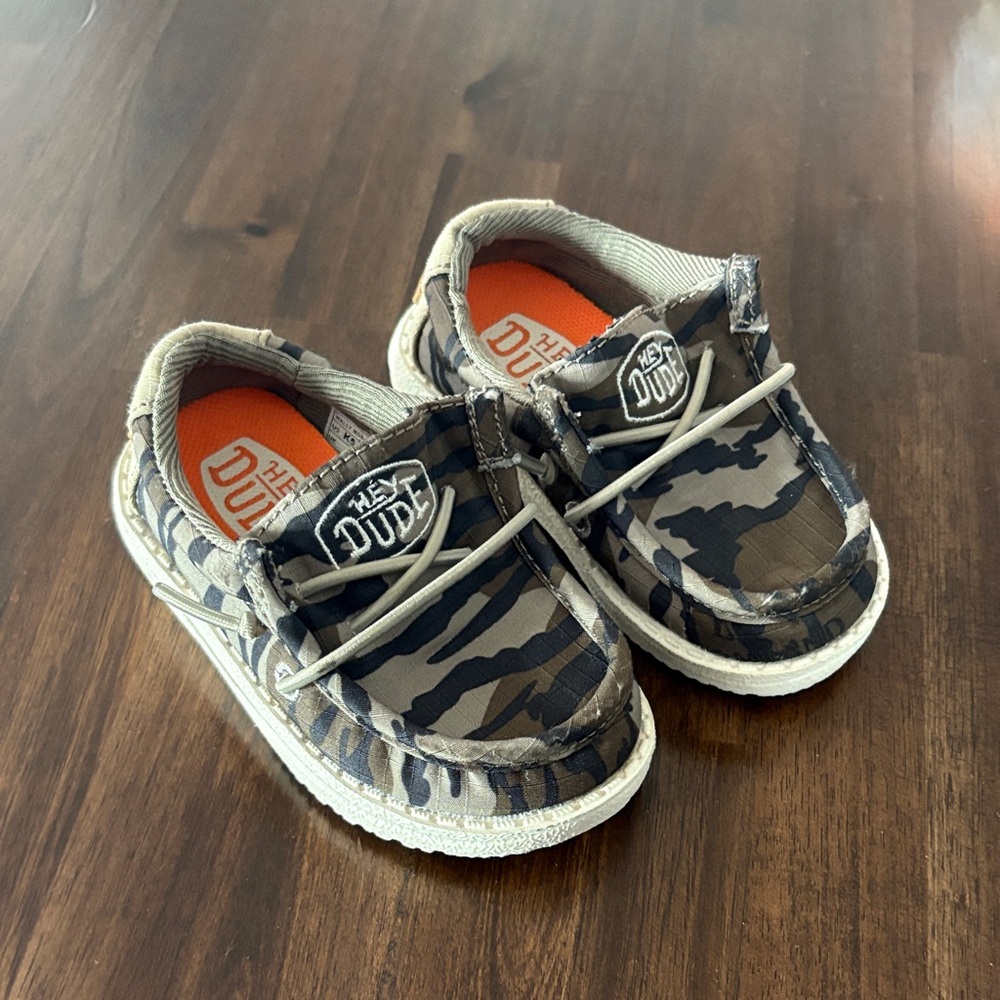 Hey Dude Toddler Mossy Oak Camo Slip on Shoes